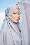 Telekung Meena Greyish